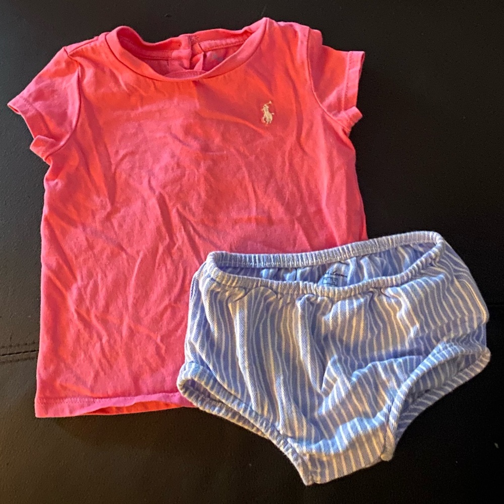 Super Cute 2 Piece RALPH LAUREN Outfit Size 9 Months